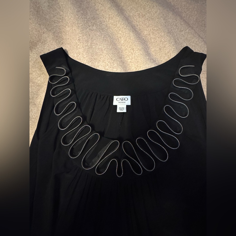 Women’s knee length black dress